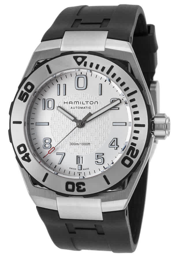 Hamilton Khaki Navy Sub Auto Automatic Silver Dial Mens Watch H78615355