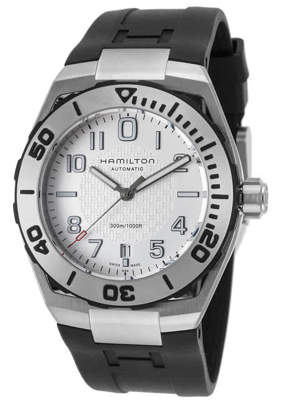 Photo: Hamilton Khaki Navy Sub Auto Automatic Silver Dial Mens Watch H78615355