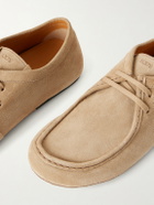Tod's - Wallabee Suede Derby Shoes - Neutrals