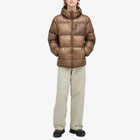 Nanga Men's Mountain Lodge Down Hooded Jacket in Mocha