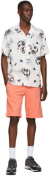 PS by Paul Smith Orange Organic Cotton Zebra Logo Shorts