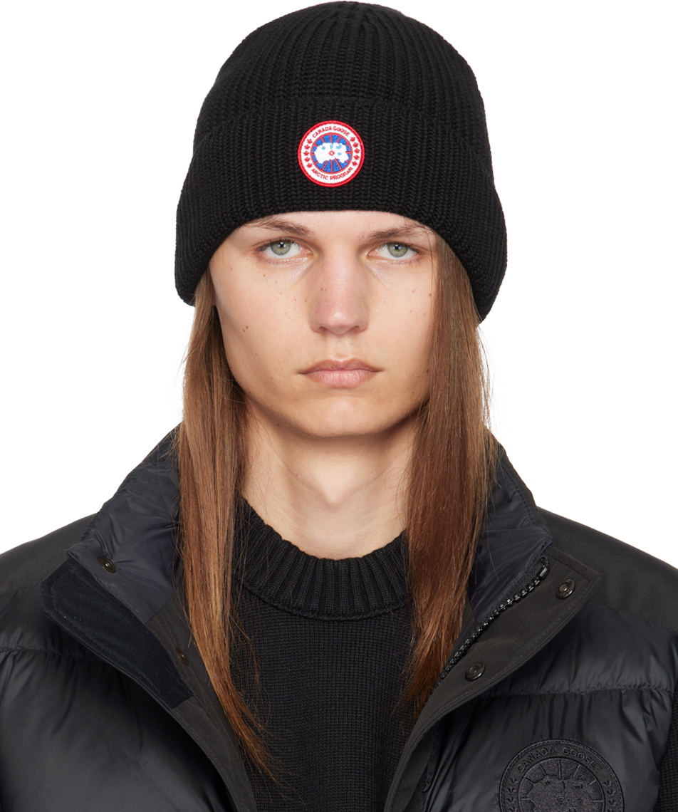 Canada Goose Waffle Slouch Beanie Black Canada Goose