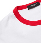 UNDERCOVER - Embroidered Printed Cotton-Jersey T-Shirt - White