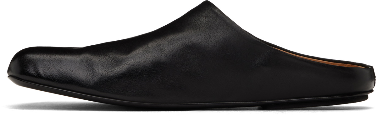 Marsèll Black Passo Leather Slippers