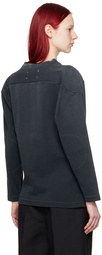 Maison Margiela Black Embroidered Sweatshirt