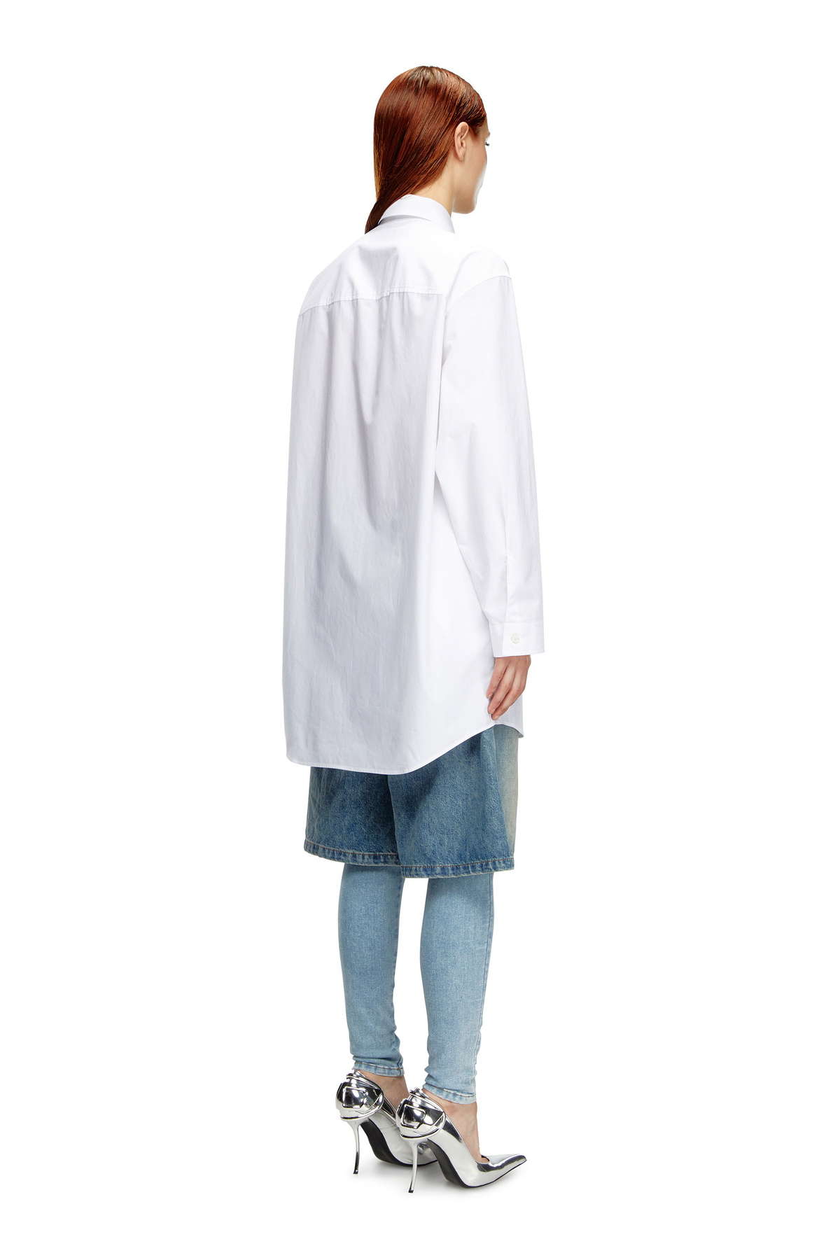 diesel shirt dress Diesel D-EIVOR Womens White Dresses