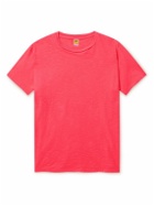 Velva Sheen - Slim-Fit Slub Cotton-Jersey T-Shirt - Pink
