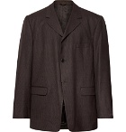 Raf Simons - Brown Oversized Checked Wool Suit Jacket - Brown