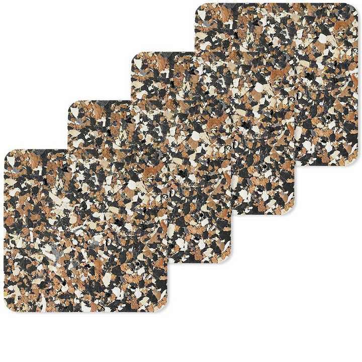 Photo: Yod and Co Speckled Cork Square Coasters - Set of 4 in Black