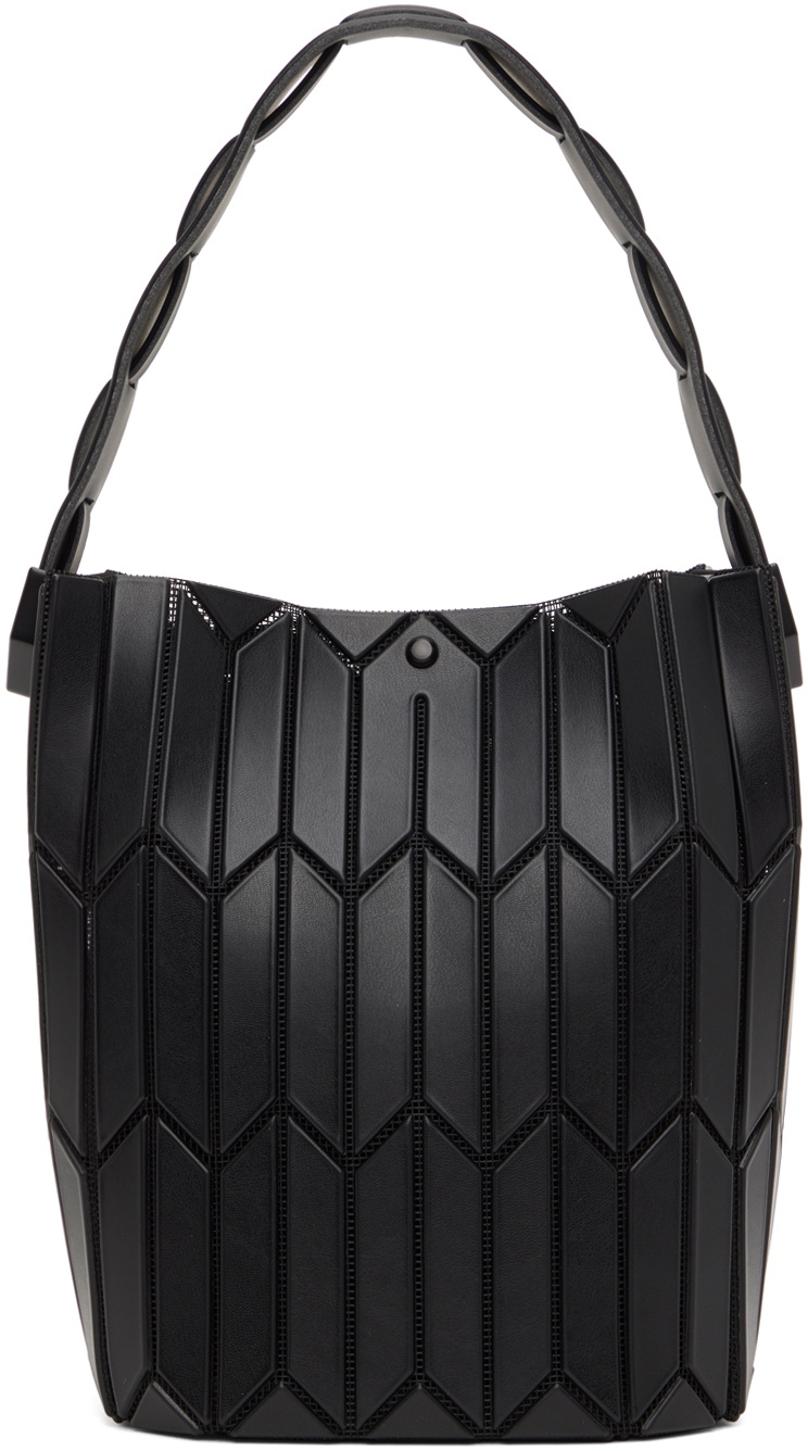 ★Bad Blue★ Leather Bao Bag Black Bao Bao Issey Miyake Matte Bucket Handbag | LN-CC