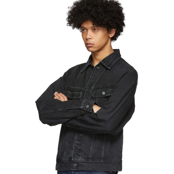 Moussy Vintage Black Denim Oversize Jacket