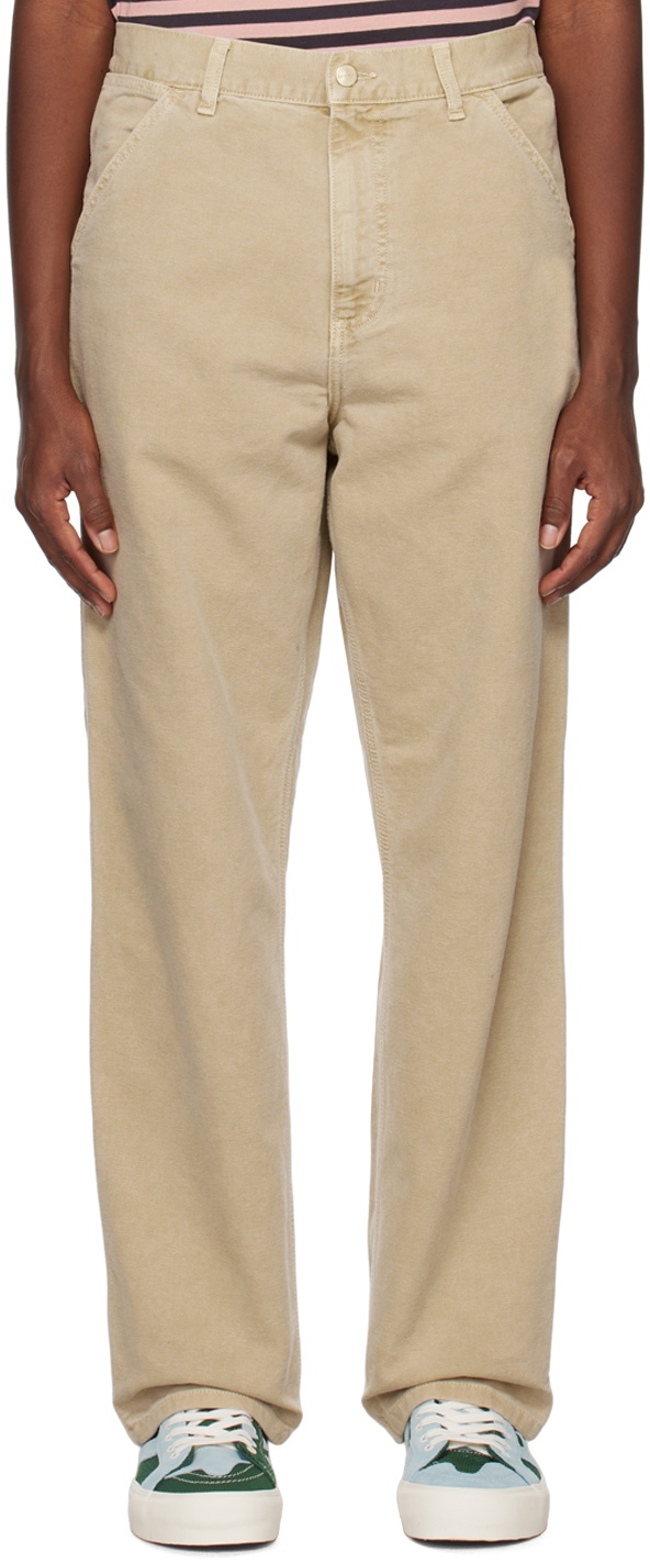 beige work trousers