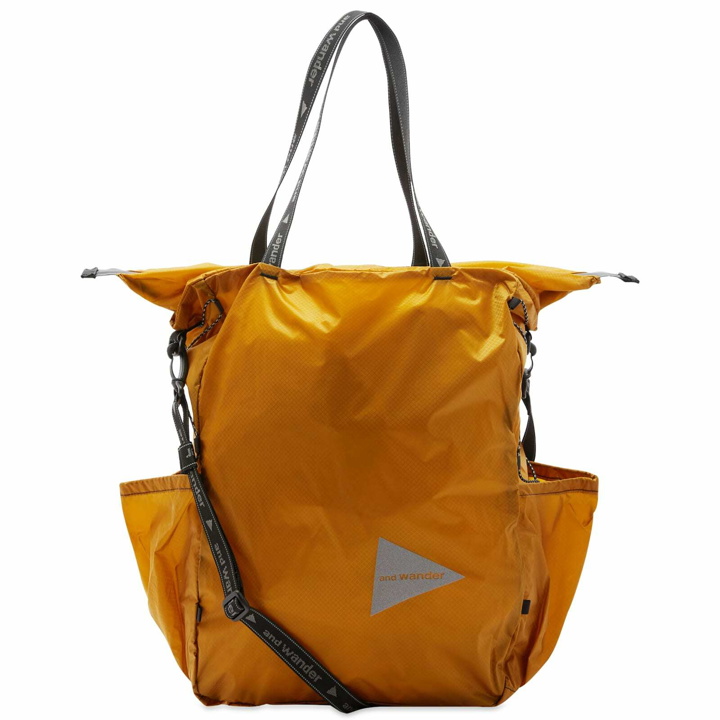 Photo: And Wander Men's Sil Tote Bag in Yellow