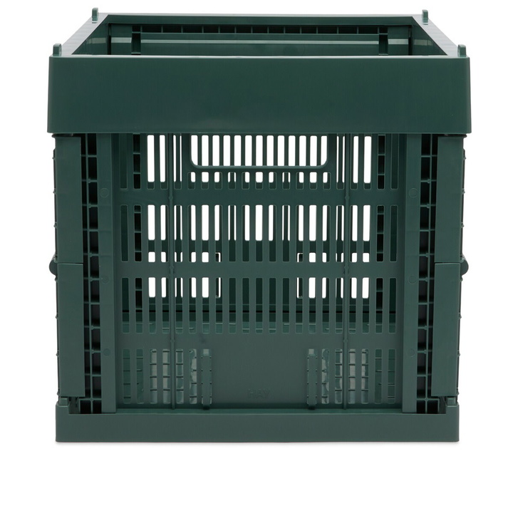 Photo: HAY Cube Recycled Colour Crate in Dark Green 