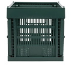 HAY Cube Recycled Colour Crate in Dark Green 