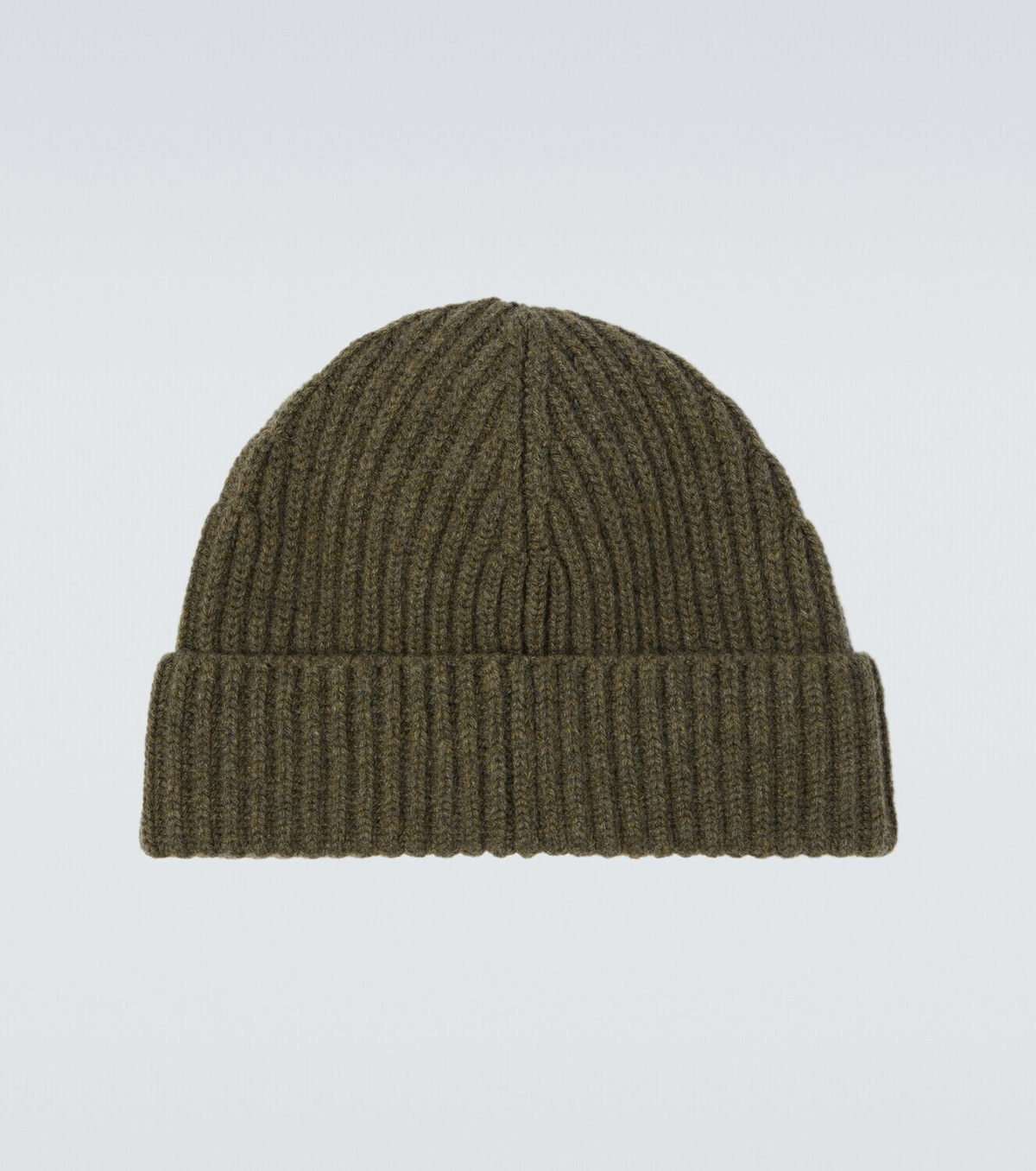 Loewe Logo ribbed-knit cashmere beanie