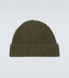 Loewe Logo ribbed-knit cashmere beanie
