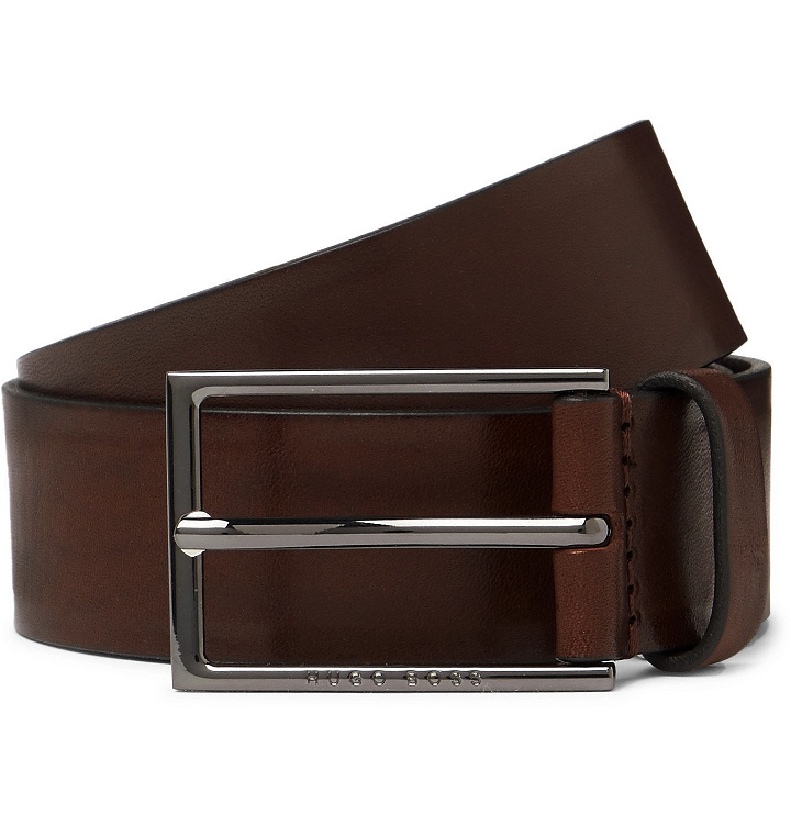 Photo: Hugo Boss - 3.5cm Leather Belt - Brown