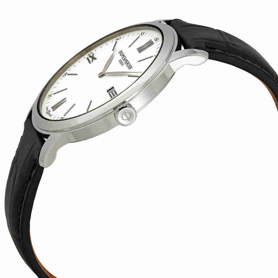 Baume et Mercier Classima White Dial 42mm Mens Watch 10414