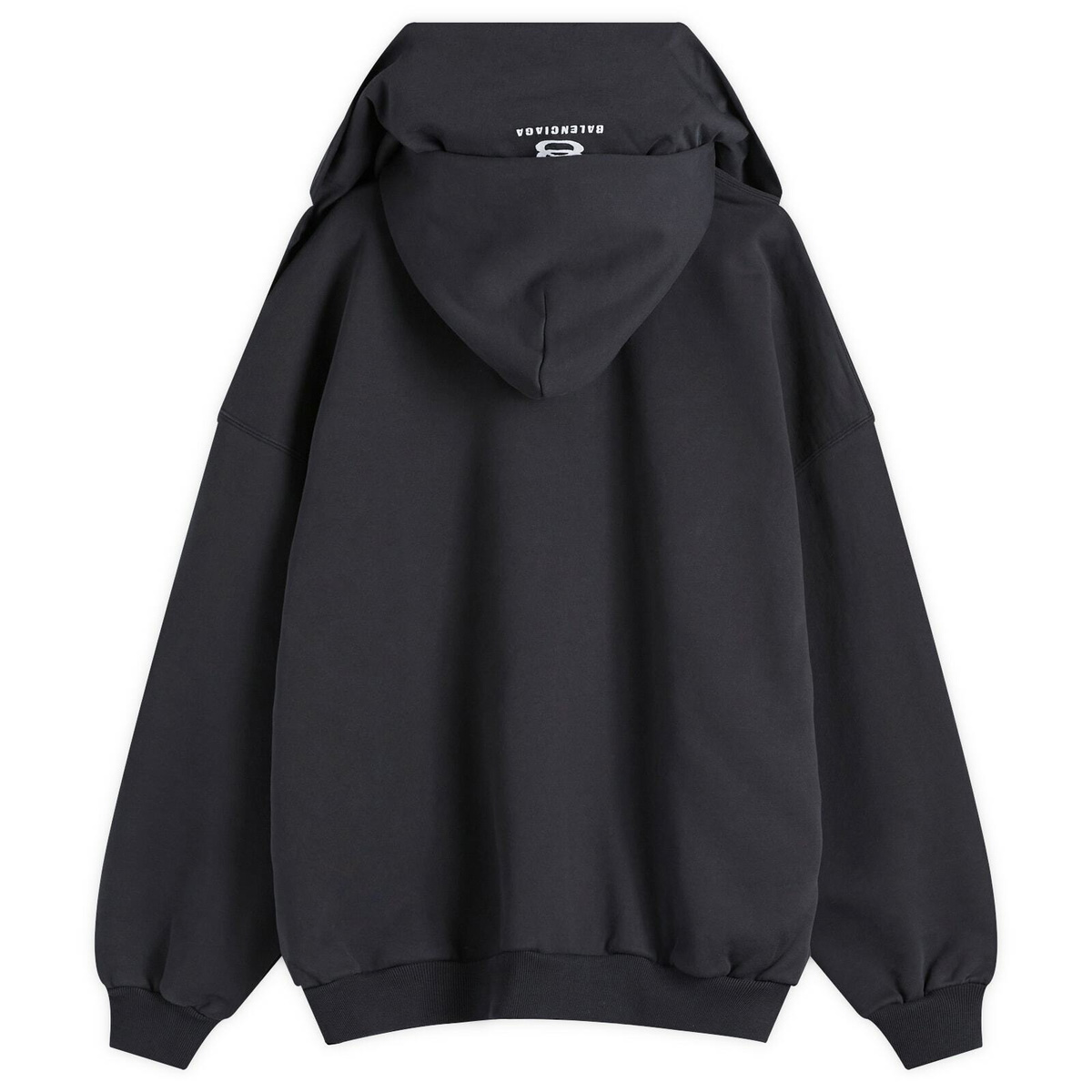 Balenciaga Men's Incognito Hoodie in Ink/White Balenciaga Balenciaga Men's Incognito Hoodie in Ink/White Balenciaga