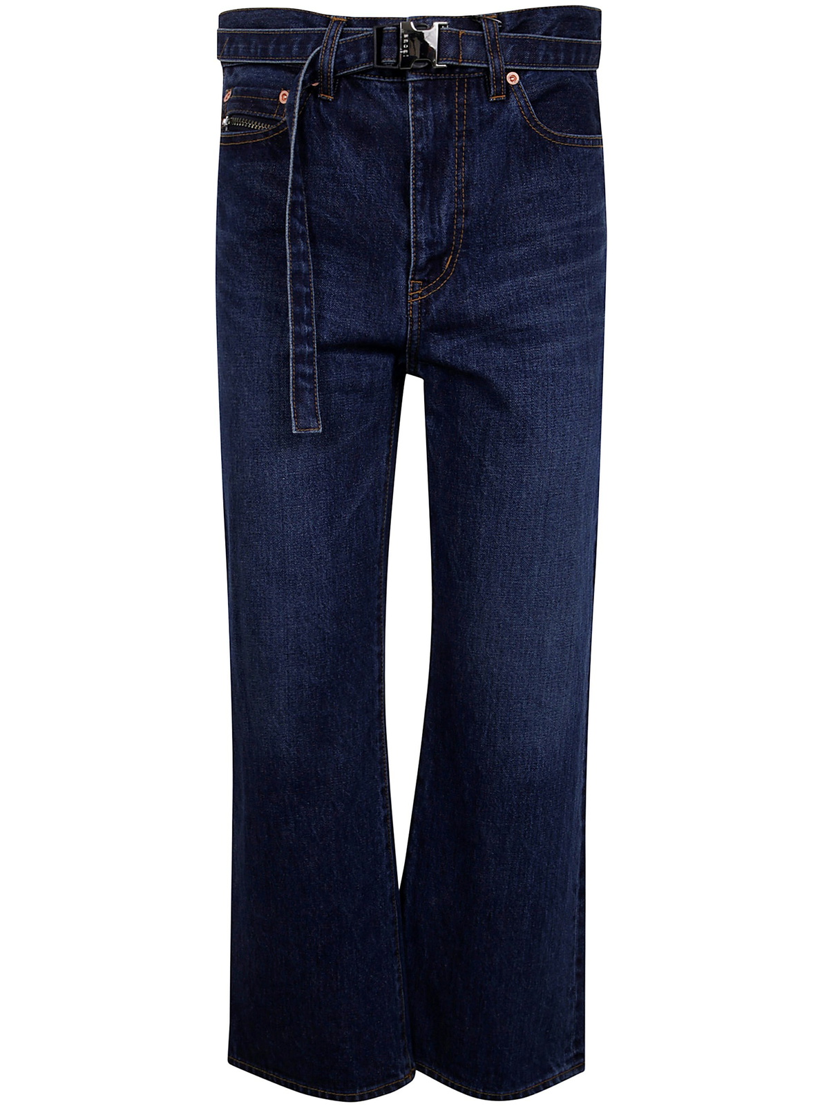 Sacai Boot Cut Denim Pants in Blue