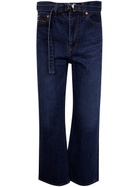 Sacai Boot Cut Denim Pants in Blue