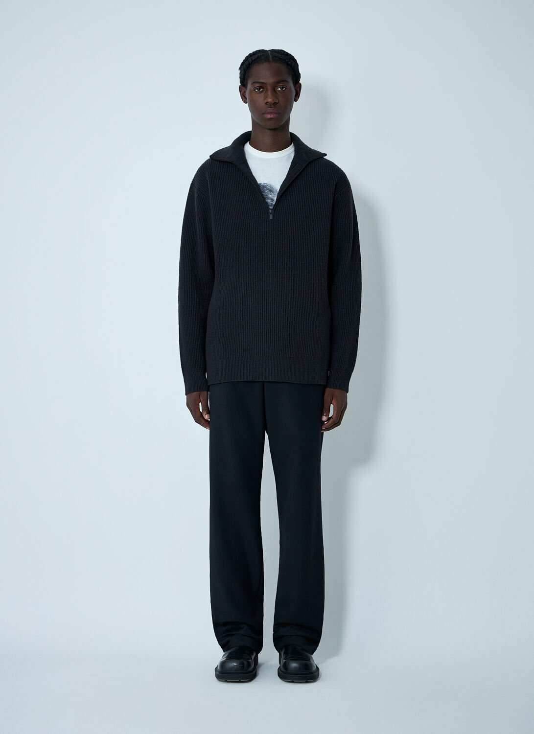 Yohji Yamamoto Half-Zip Sweater