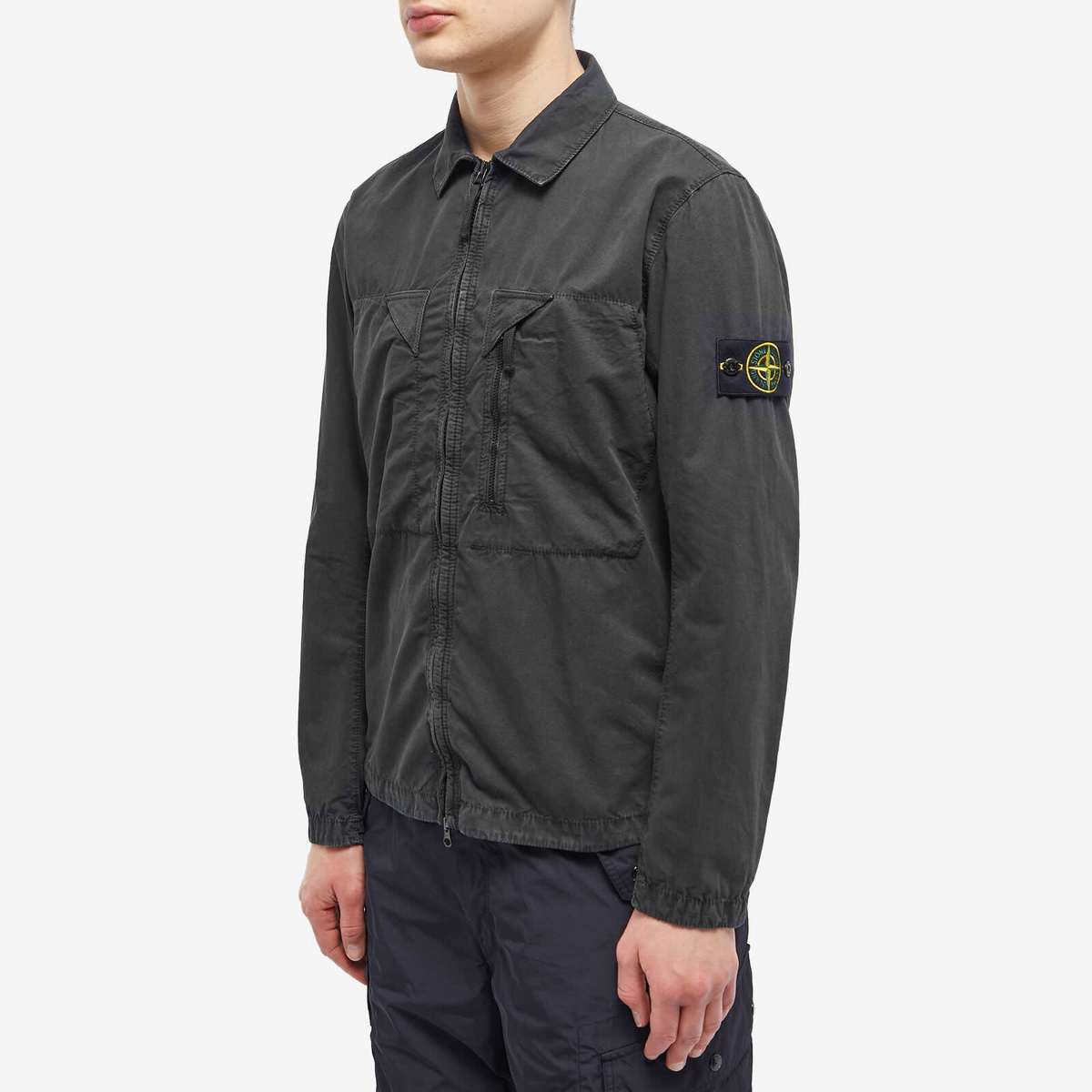 ジャケット・アウター STONE  Cotton Canvas Overshirt STONE ISLAND Washed Cotton-Canvas Overshirt | 18montrose