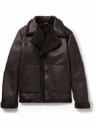 A.P.C. - Finn Faux Shearling Coat - Brown