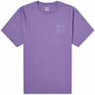 PACCBET Men's Mini Sun Logo T-Shirt in Purple