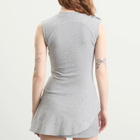 Peachy Den Women's Joni Skort Dress in Grey Marl