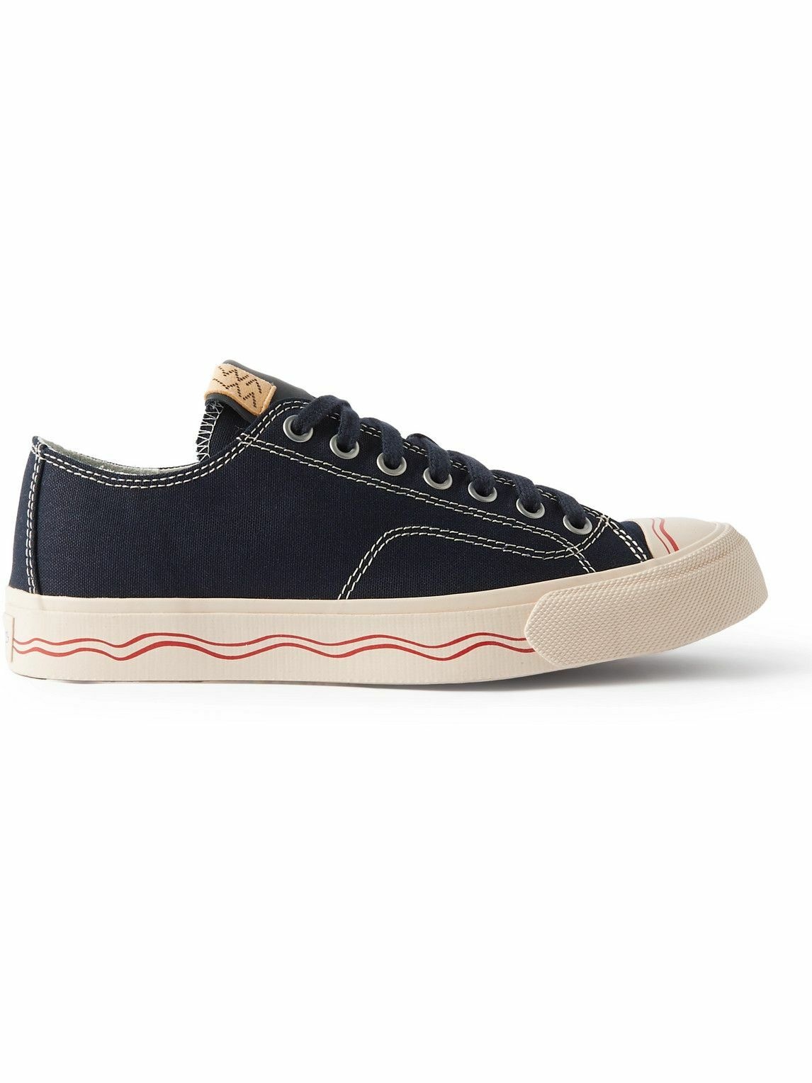 Photo: Visvim - Seeger Leather and Rubber-Trimmed Canvas Sneakers - Blue