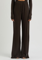 16 Arlington Virage Wide-leg Jersey Trousers Brown 6 (UK6 / XS)