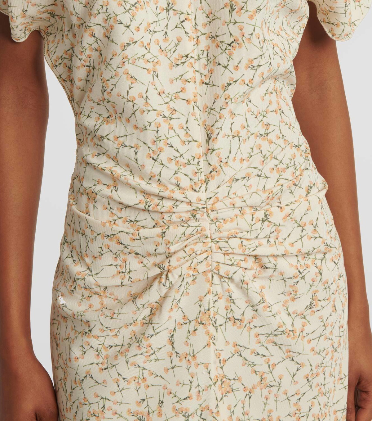 Victoria Beckham Floral gathered midi dress Victoria Beckham