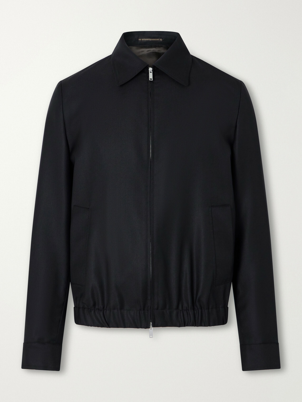 Slowear - Wool and Silk-Blend Blouson Jacket - Black