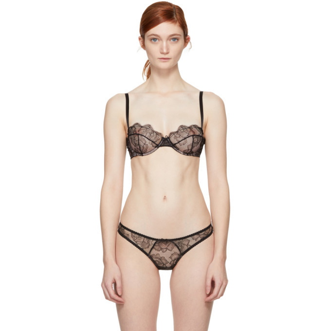 Photo: Fleur du Mal Black Rose Lace Demi Bra