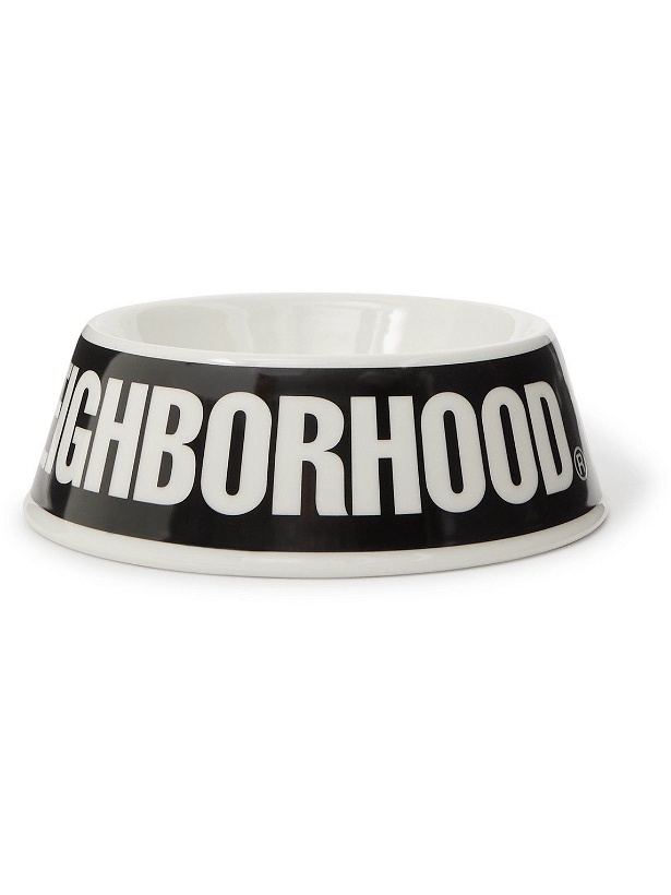 Photo: Neighborhood - Logo-Print Glazed Ceramic Dog Bowl