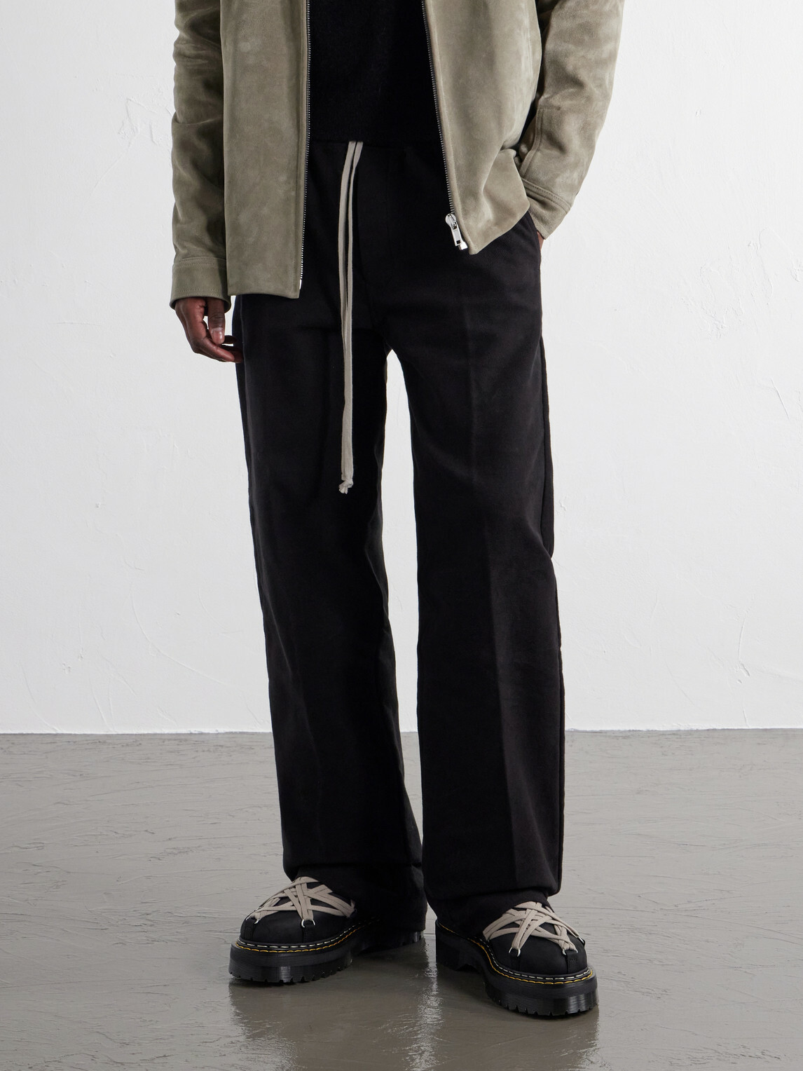 Rick Owens - Dr Martens Leather Mules - Black