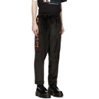 Doublet Black Chaos Embroidery Comfy Sweatpants