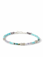 Peyote Bird - Pacific Sterling Silver Multi-Stone Beaded Bracelet
