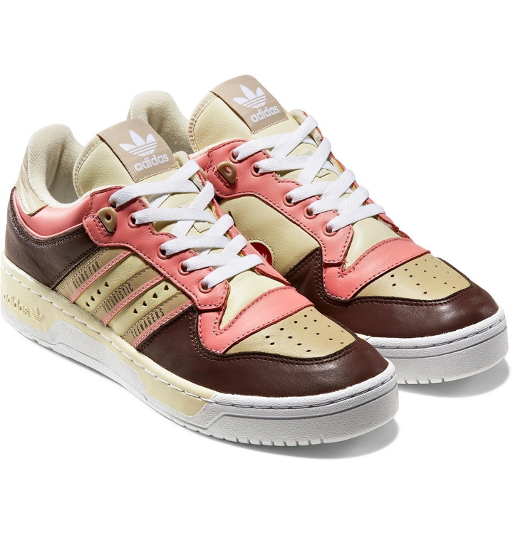 Photo: adidas Consortium - Human Made Rivalry Colour-Block Leather Sneakers - Brown