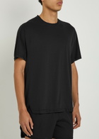 Y-3 Logo-appliquéd Jersey Running T-shirt Black