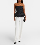 Max Mara Taffeta corset top