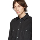 Junya Watanabe Black and Grey Panelled Shirt