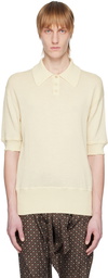 Maison Margiela Beige Knit Polo