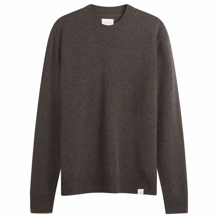 Photo: Norse Projects Men's Standard Merino Lambswool Jumper in Heathland Brown