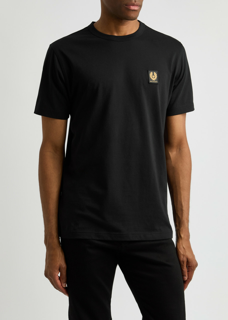 Tシャツ・カットソー BELSTAFF SS25 T-SHIRT CON PATCH LOGO (100055 BLACK) Belstaff Logo T-Shirt - Black - 10005