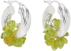 Santangelo SSENSE Exclusive Silver & Green Zuma Earrings