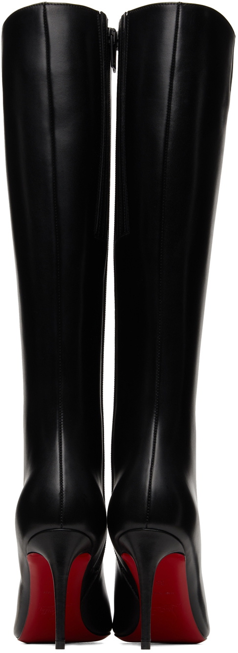 Christian Louboutin Pumppie Botta Red Sole Leather Knee-High Boots in 2023