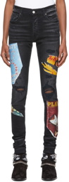 AMIRI Black Playboy Edition Magazine Jeans